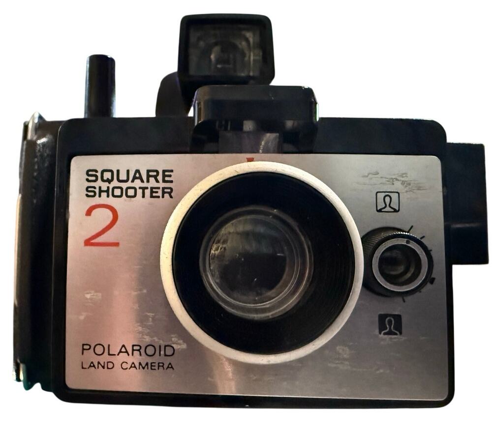 Polaroid Vintage Square Shooter 2 Land Camera 1970s Instant Film With Case